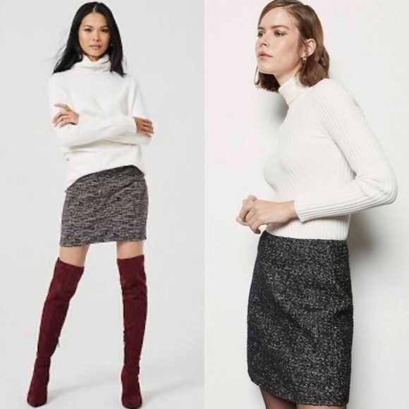 Banana Republic Dresses & Skirts - Banana Republic Black & White Tweed Skirt